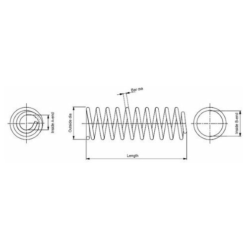 фото Пружина передней подвески monroe sp2688 для mitsubishi galant vi