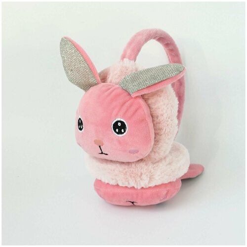 Наушники зимние утеплённые розовые с зайчиком 1 шт 30500₽