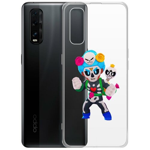 фото Чехол-накладка clear case brawl stars-хэллоуинская роза для oppo find x2 krutoff group