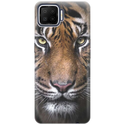 фото Re:pa чехол - накладка artcolor для oppo a73 с принтом "тигр"