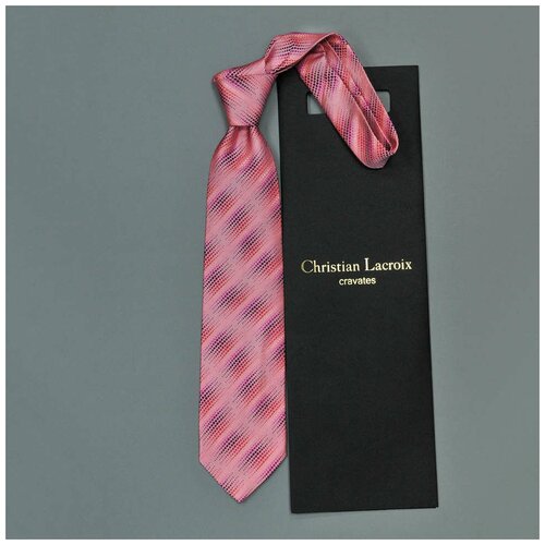 Стильный молодежный галстук с кружочками Christian Lacroix 836032