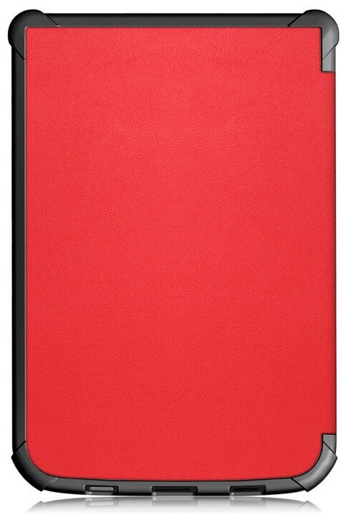 Чехол-обложка футляр MyPads для PocketBook 740 из качественной эко-кожи тонкий с магнитной застежкой красный