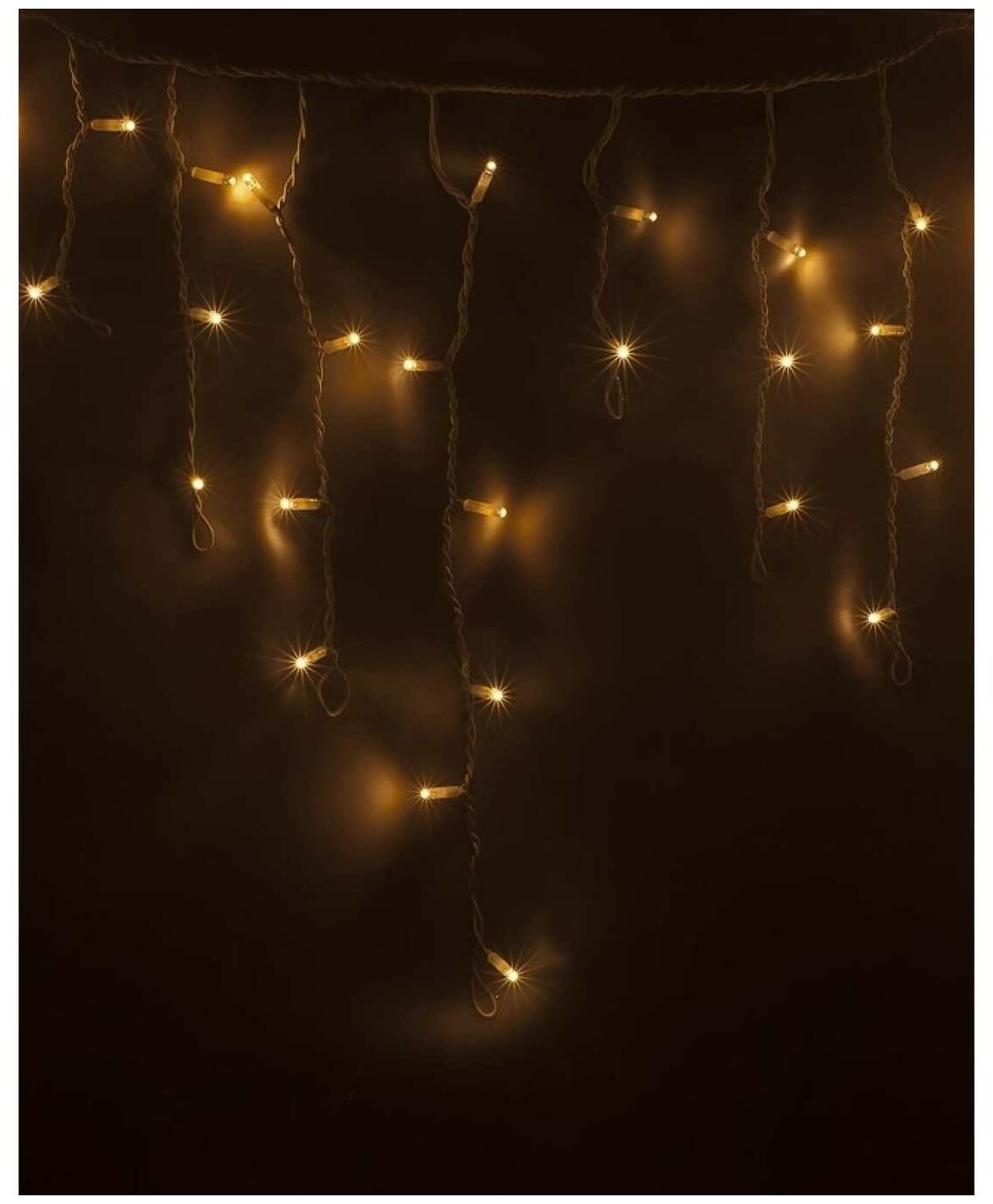 Гирлянда Айсикл (бахрома) светодиодный 4.8х0.6м белый провод 220В белый Neon-Night - фото №16