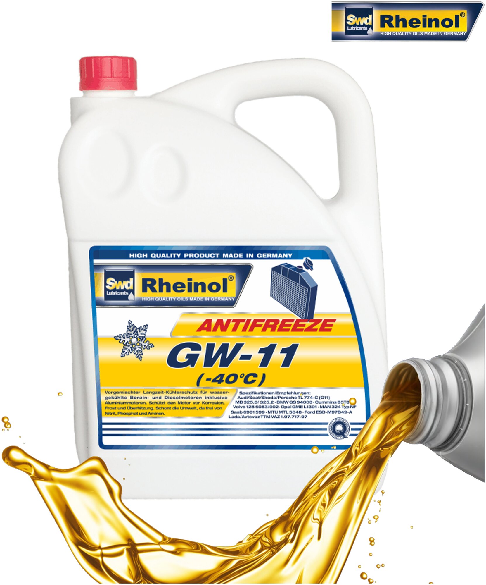 SWD RHEINOL 39120,580 Антифриз GW-11 (-40) (5л) 1шт