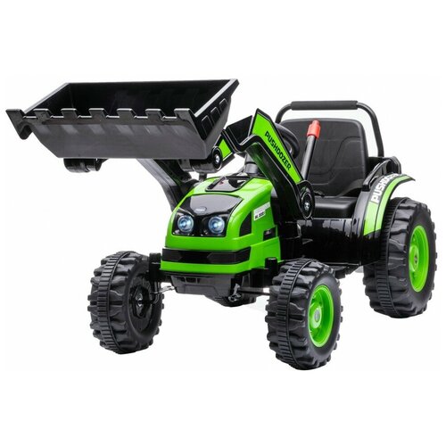 фото Детский электромобиль трактор с ковшом и пультом управления (зеленый, 2wd, eva) - hl389-lux-green (hl389-lux-green) harleybella