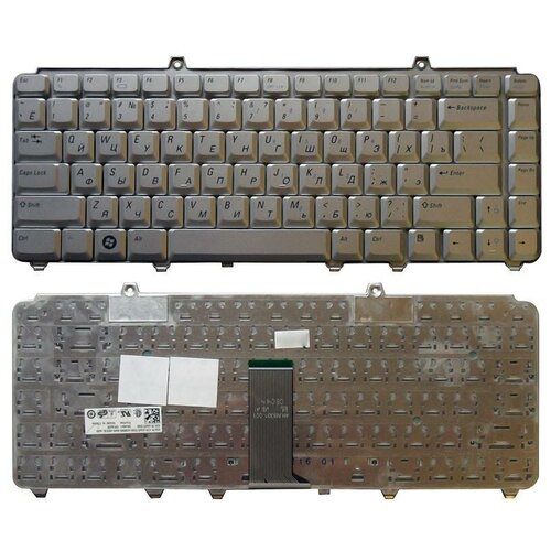 Клавиатура для ноутбука Dell Inspiron 1420 1520 1525 1526 1540 Vostro 1400 1500 серебристая разъем питания pj066 для ноутбука dell inspiron 1318 1545 1750 xps m1530 m1540 pp25l series 7 4x5 0 mm с иглой без кабеля