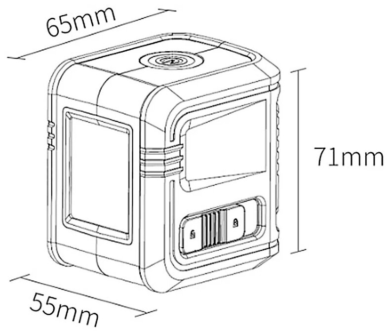 Нивелир Xiaomi AKKU Infrared Laser Level Gray - фото №3