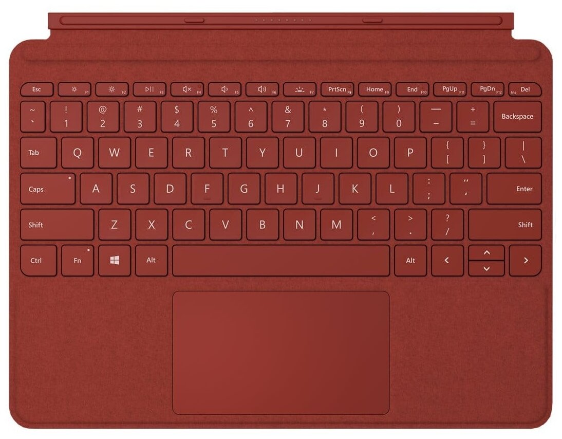 Клавиатура Microsoft Surface Go Signature Type Cover материал Alcantara (Poppy Red) RUS — цены на Яндекс Маркете
