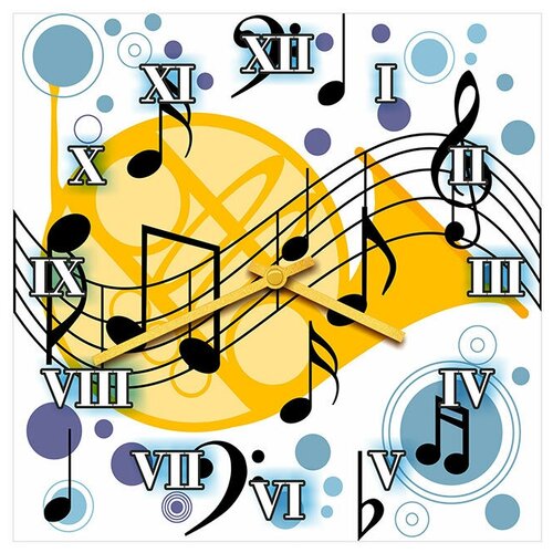 фото Svs настенные часы svs 3001587 творческие ноты