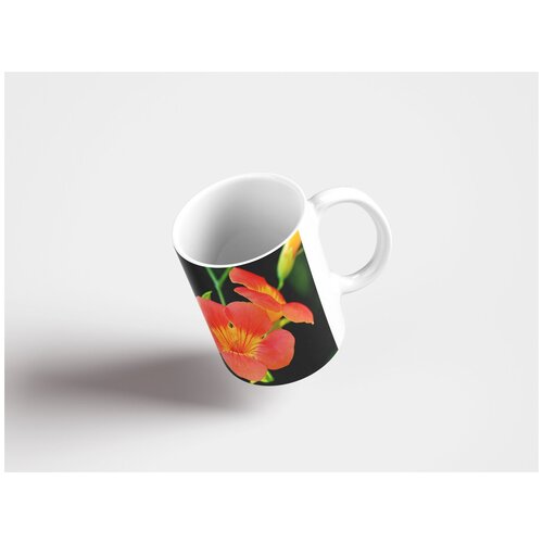 фото Кружка "кампсис, цветок, завод 320 мл. белая lotsprints