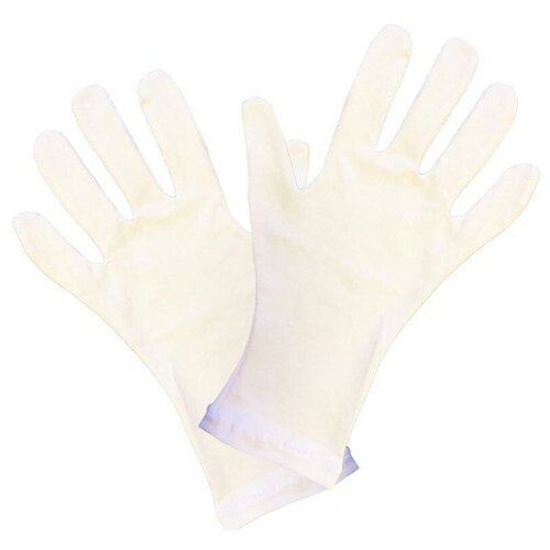 фото Перчатки защитные хлопковые без покрытия, размер 9 (l), 10 пар noname