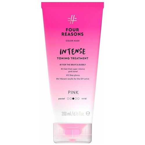 Four Reasons, тонирующая маска для волос с прямыми пигментами, COLOR MASK Intense Toning Treatment Pink, тон Розовый