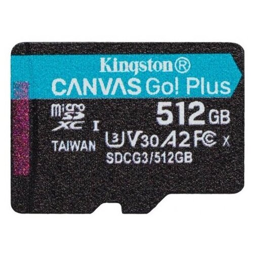 Карта памяти Kingston UHS-II Class U3 V30 A2, microSDXC 512Gb