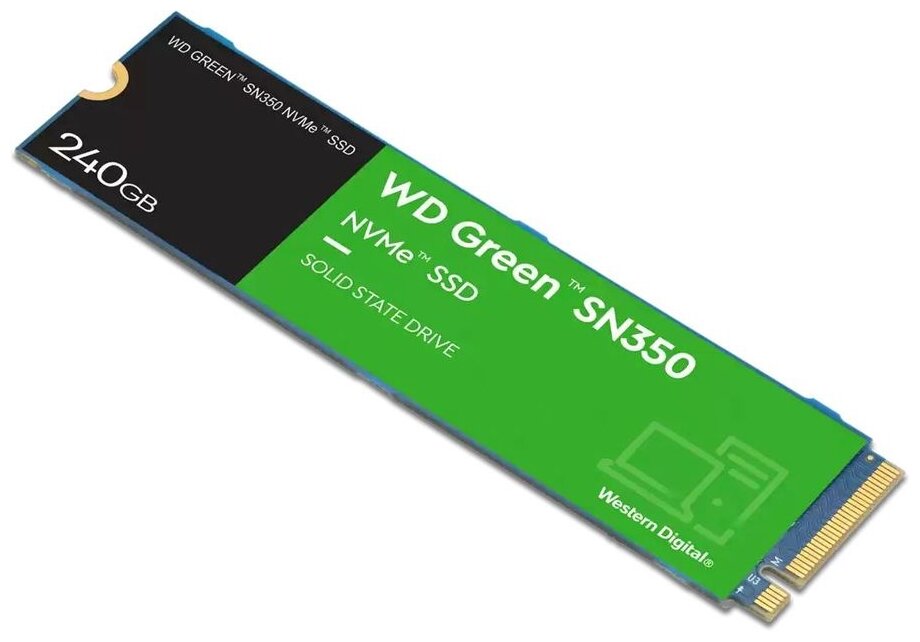 Жесткий диск 240 ГБ SSD M.2 WD Green SN350 WDS240G2G0C