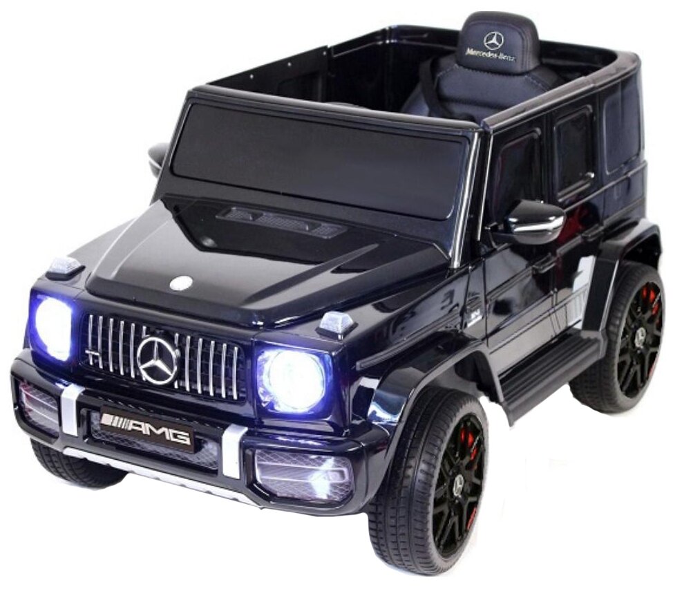 RiverToys Автомобиль Mercedes-Benz G63 K999KK, черный глянец