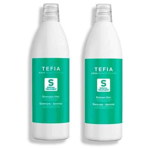 фото Tefia набор для волос(шампунь-филлер с гиалуроновой кислотой 1000мл+бальзам-филлер с гиалуроновой кислотой 1000мл)