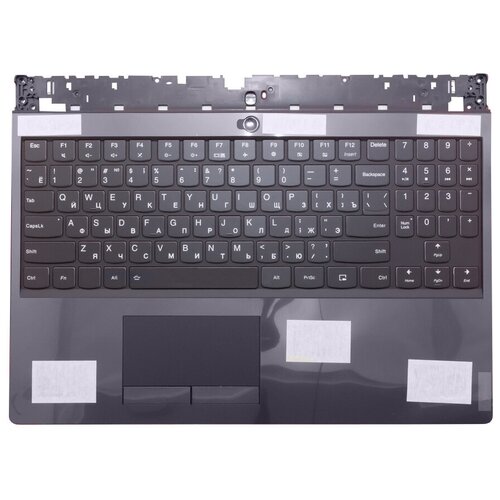 Клавиатура (топ-панель) для ноутбука Lenovo Legion Y540-15IRH черная с черным топкейсом 