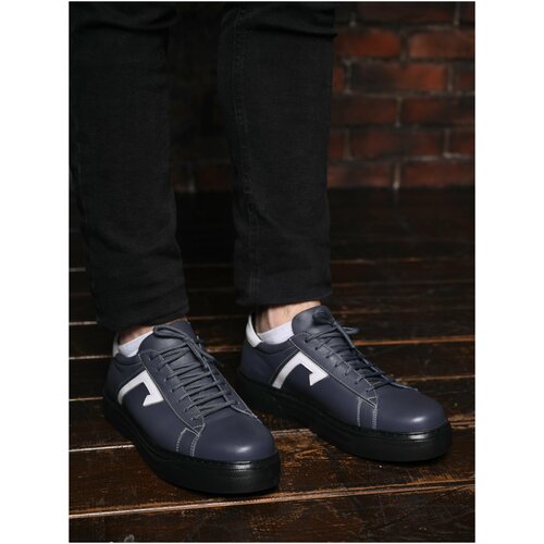 Кроссовки мужские Rowshen серые натуральная кожа