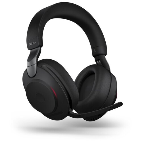 Беспроводные наушники Jabra Evolve2 85 (MS) с микрофоном + адаптер для ПК / Bluetooth (5.0), USB, mini-jack 3.5мм / ANC, Stereo (28599-999-999) jabra evolve2 85 ear cushion [14101 79] амбушюры для модели evolve 2 85 черный цвет 1 пара