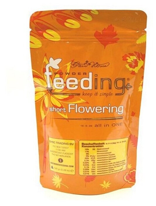 Удобрение Powder Feeding Short Flowering 125г