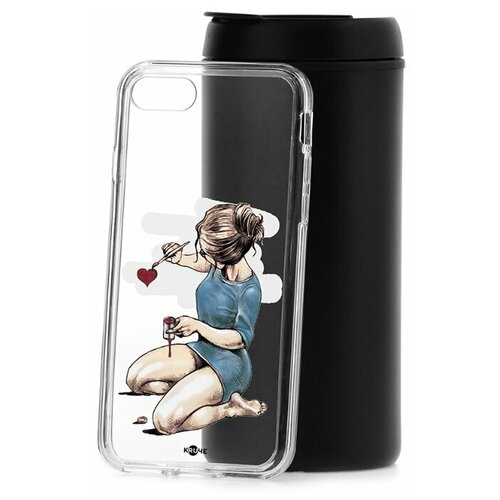 фото Чехол на айфон 7 kruche print рисуя любовь кruче