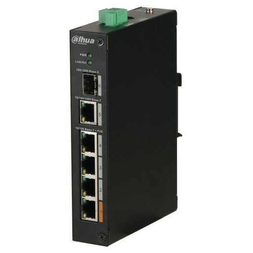 Коммутатор 4-х портовый неуправляемый 100-мегабитный PoE DH-PFS3106-4ET-60 Dahua 122116 1003000₽