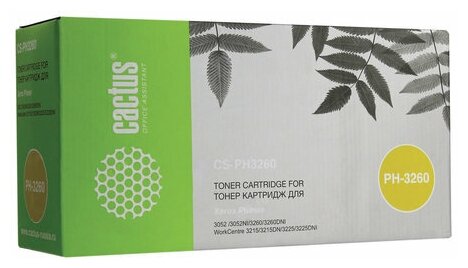 Картридж CACTUS совместимый с Xerox 106R02782 (6000 страниц) черный (CS-PH3260X)