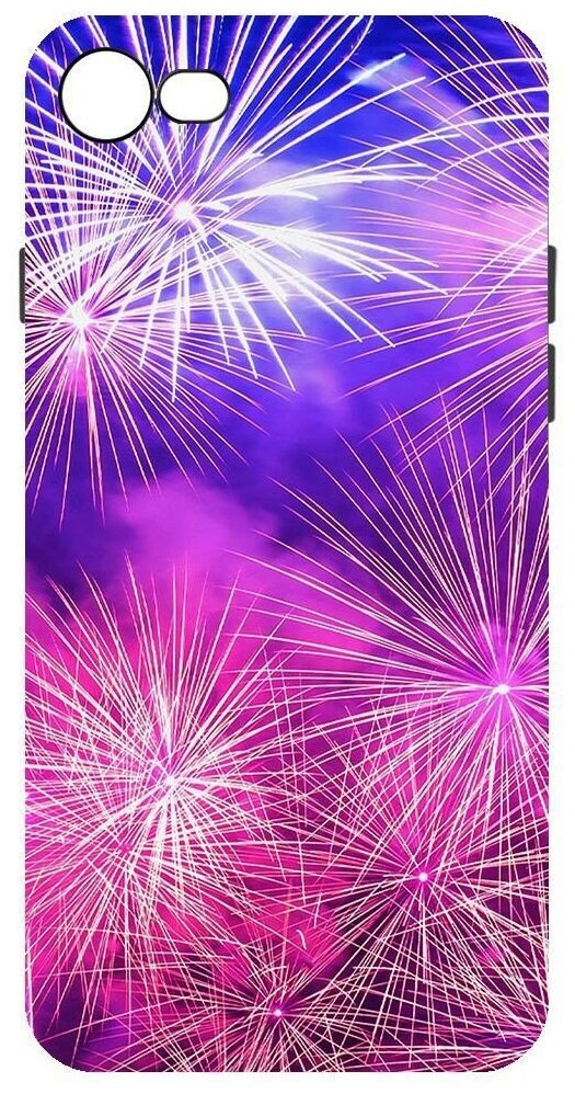 Чехол-накладка Krutoff Софт Кейс Салют для iPhone 7/8 черный