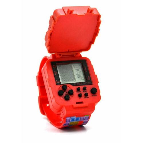 Детские часы с играми красный 43200₽