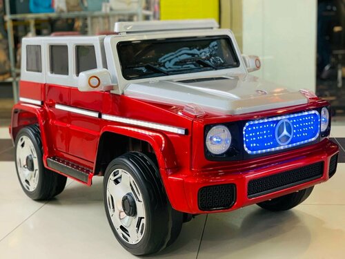 Электромобиль детский Mercedes Gelandewagen SMT-777 красный полноприводный 4WD