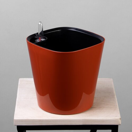 Цв. горшок с автополивом комфорт (ПИ-21-5ТХ 3 л, D-16, H-16, Кирпичный)