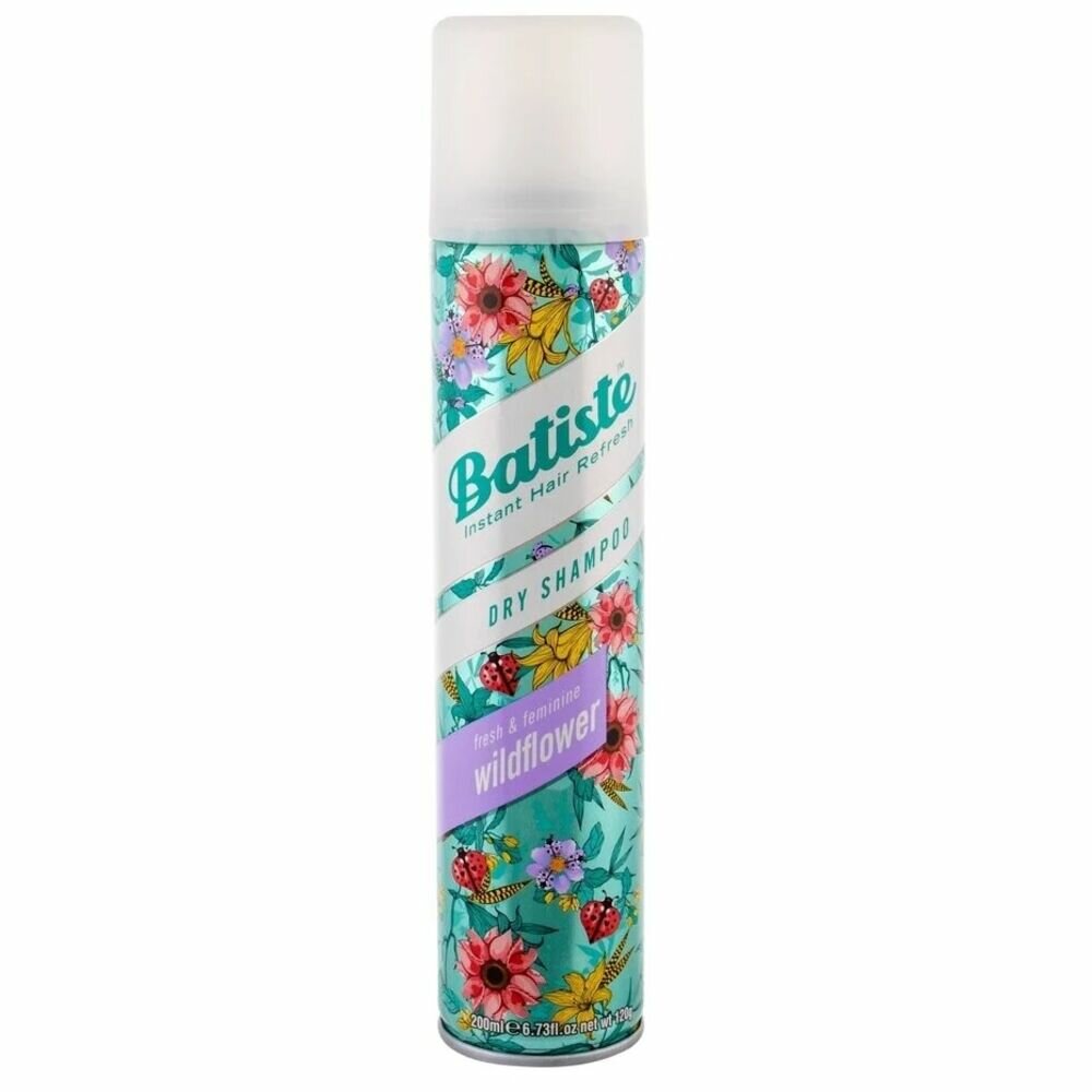 Batiste Сухой шампунь с ароматом Wildflower, 200 мл.