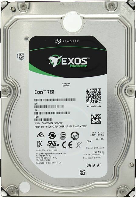 Жесткий диск 3.5" 6Tb Seagate ST6000NM0115 Exos 7E8