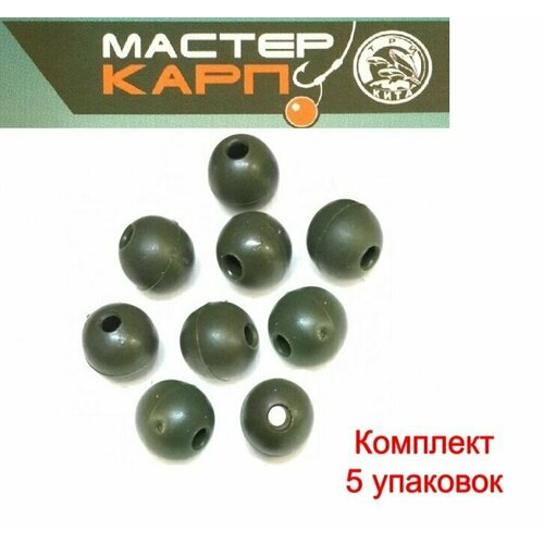 Бусина d6 зеленая (силикон) ( 5 упк. по 20шт)