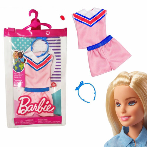 Одежда для кукол Одежда и аксессуары для куклы Барби Розовый костюм