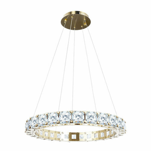 Подвесная люстра Loft It Tiffany 10204/600 Gold, LED, 40Вт, кол-во ламп:1шт, Золото