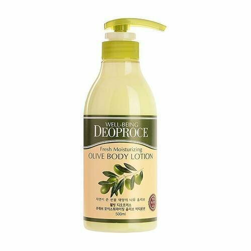 Лосьон для тела с оливой [Deoproce] Well-Being Fresh Moisturising Olive Body Lotion