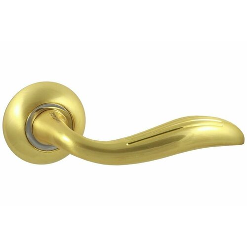 Дверная ручка межкомнатная Vantage V69C на круглой розетке SB матовое золото ручка дверная межкомнатная vantage v34sg sl на круглой розетке матовое золото