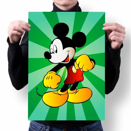 Плакат Mickey Mouse, Микки Маус №10, А4