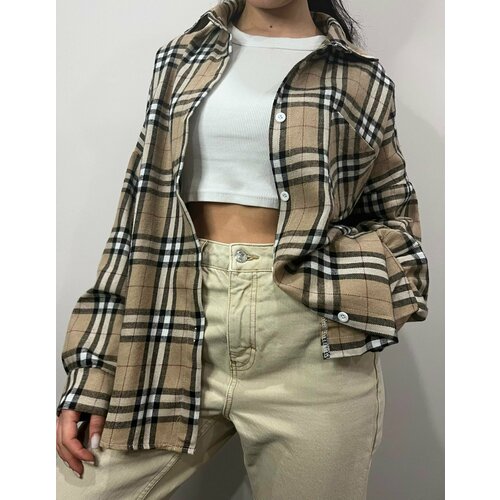 фото Рубашка , размер 42-48, бежевый нет бренда