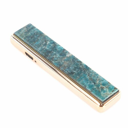 Электронная зажигалка камень голубой апатит зарядка USB 121265