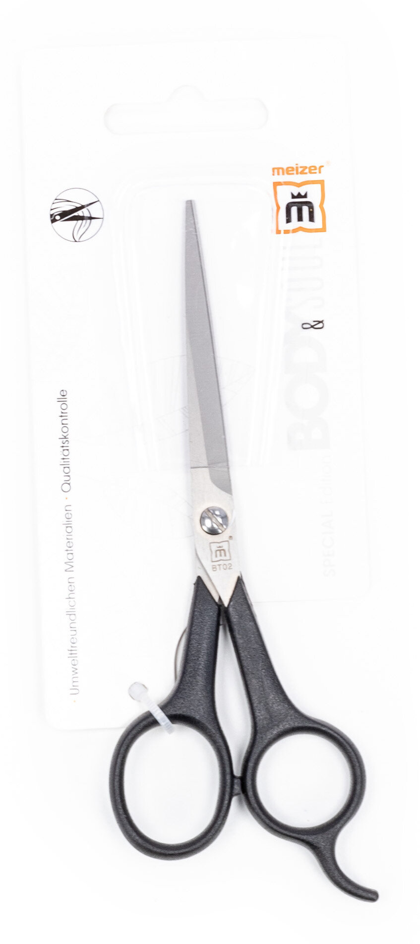 фото Meizer / Мейзер Ножницы парикмахерские универсальные прямые металлические 17см / аксессуары для стрижки