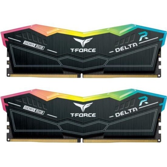 Оперативная память Team Group DDR5 T-Force Delta RGB 32GB (2x16GB) 7200MHz CL34 (34-42-42-84) 1.4V / FF3D532G7200HC34ADC01 / Black