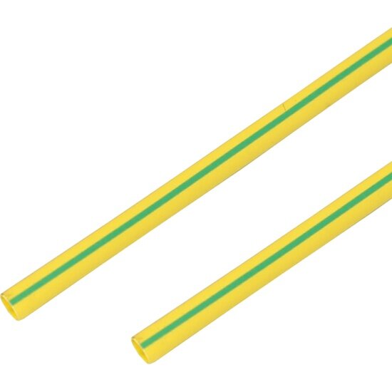 Термоусадочная трубка PROCONNECT 25/125 мм желто-зеленая (10 шт. по 1 м.)
