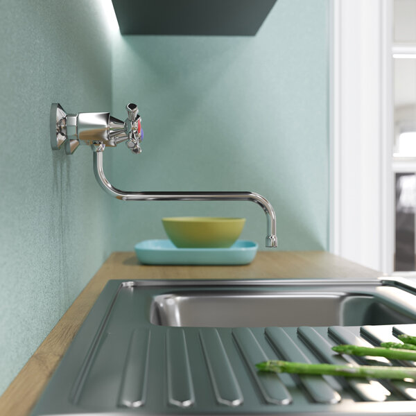 фото Смеситель для кухни настенный 1/2 кер. MIXLINE ML10-06