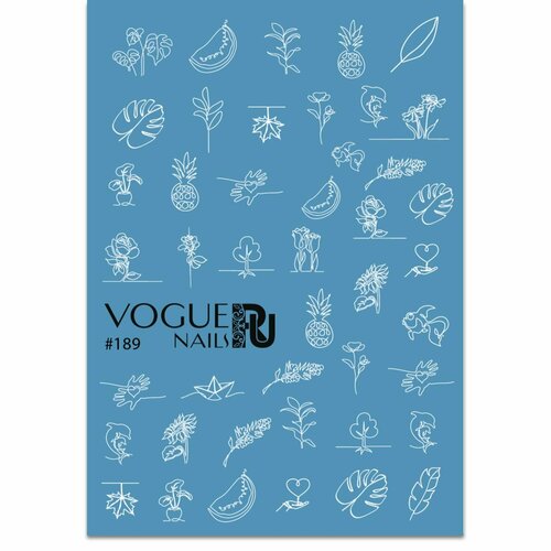 vogue nails слайдер дизайн 219 Слайдер-дизайн Vogue Nails №189, арт. СЛ189