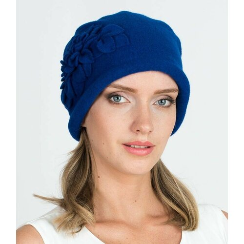 шапка женская landre сальма 12 темно синий Шапка Landre, размер 56-59, фиолетовый, синий