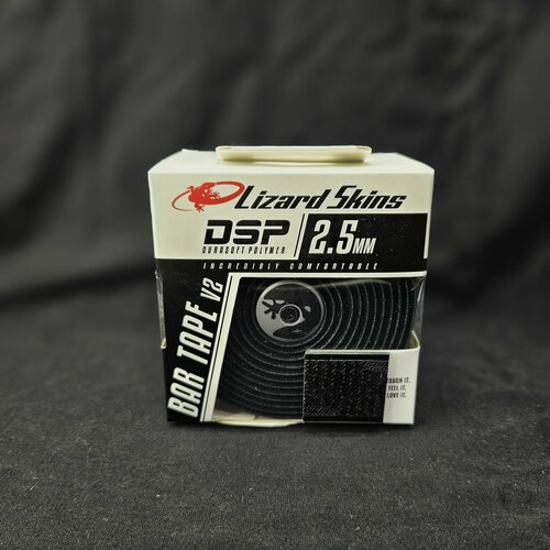 фото Обмотка (лента) для руля велосипеда lizard skins dsp v2 2.5 mm jet black, толщина 2.5 мм, черная