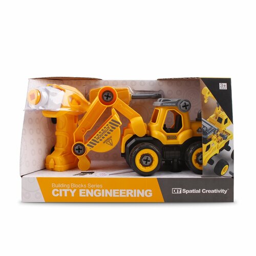 DIY Spatial Creativity Конструктор Экскаватор звук LM8011-YZ-1 с 3 лет