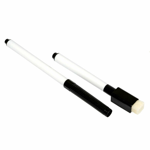 Набор стираемых маркеров для ламинированной бумаги 2шт цвет чёрный Bondibon ВВ5637 302₽